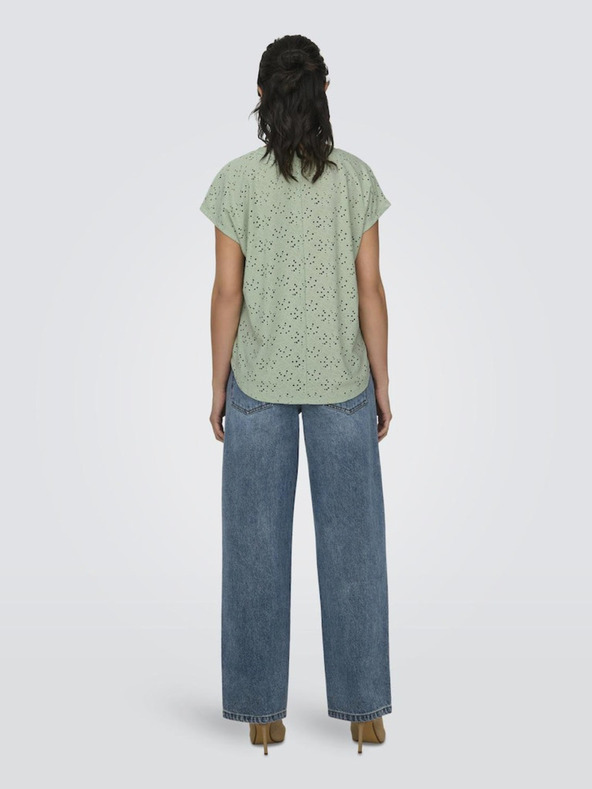 ONLY Svetlozelené dámske tričko JEDINE