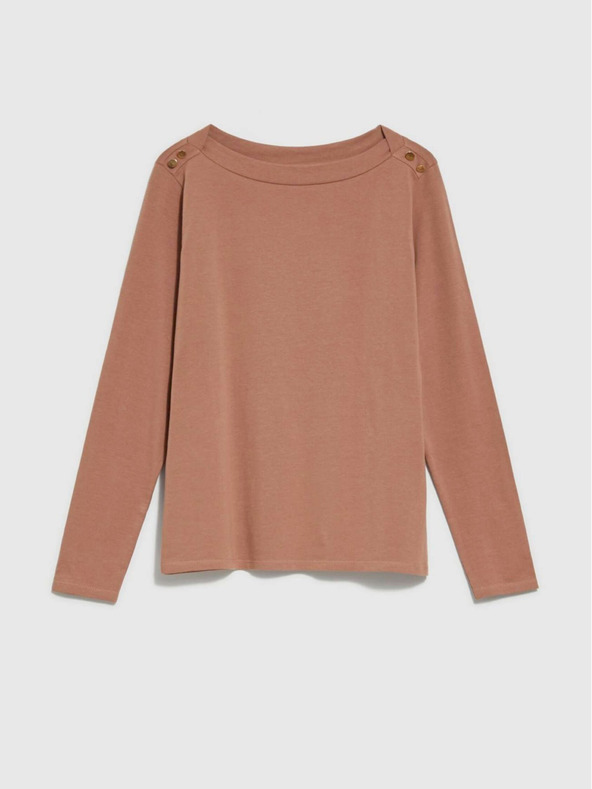 Moodo Bavlnená blúzka s dlhými rukávmi