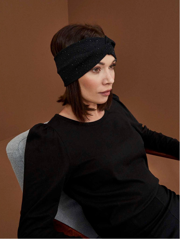 Moodo Čierne dámske dlhé tričko Moodo