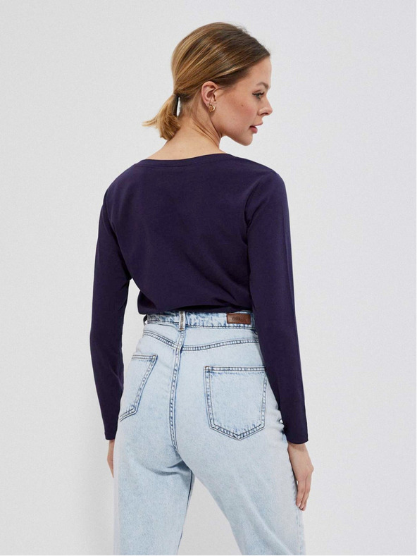 Moodo Tmavomodré dámske tričko Moodo