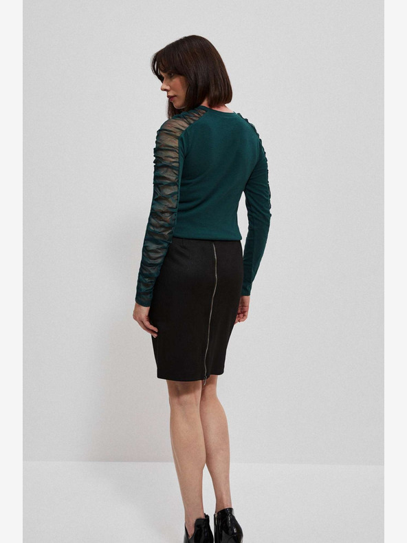 Moodo Zelená dámska chino košeľa Moodo