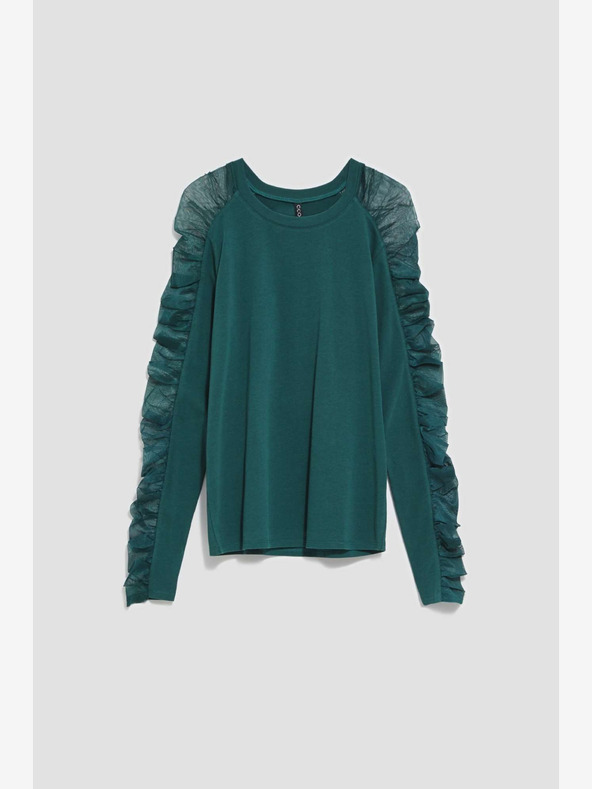 Moodo Zelená dámska chino košeľa Moodo