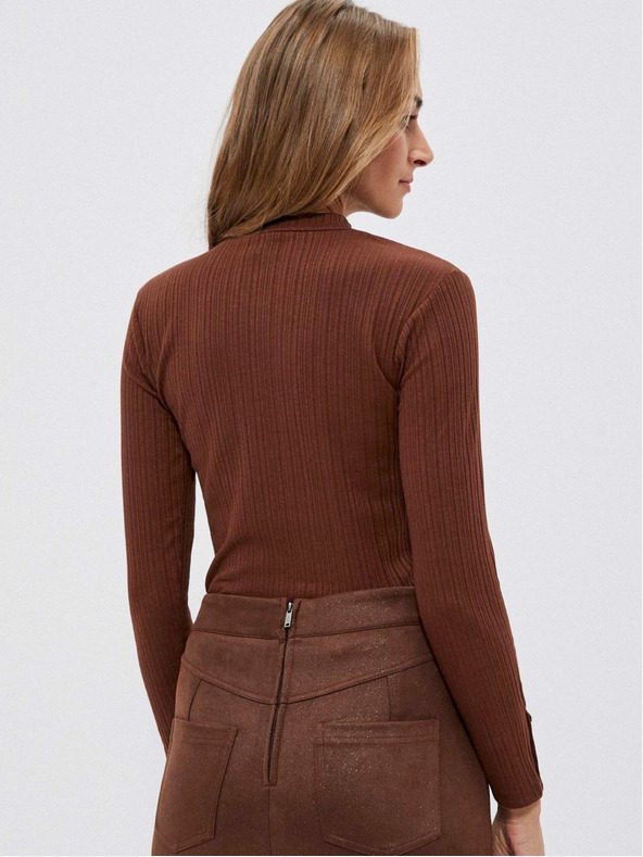 Moodo Hnedá dámska košeľa Moodo