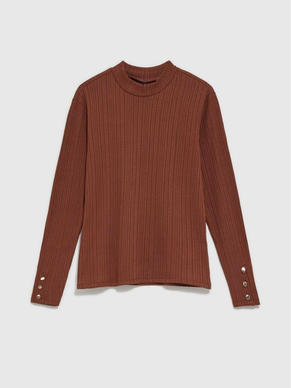 Moodo Hnedá dámska košeľa Moodo