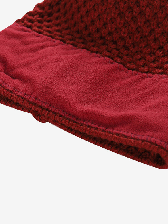 ALPINE PRO ALPINE PRO GRANE červená dámska zimná čiapka z vlnenej zmesi