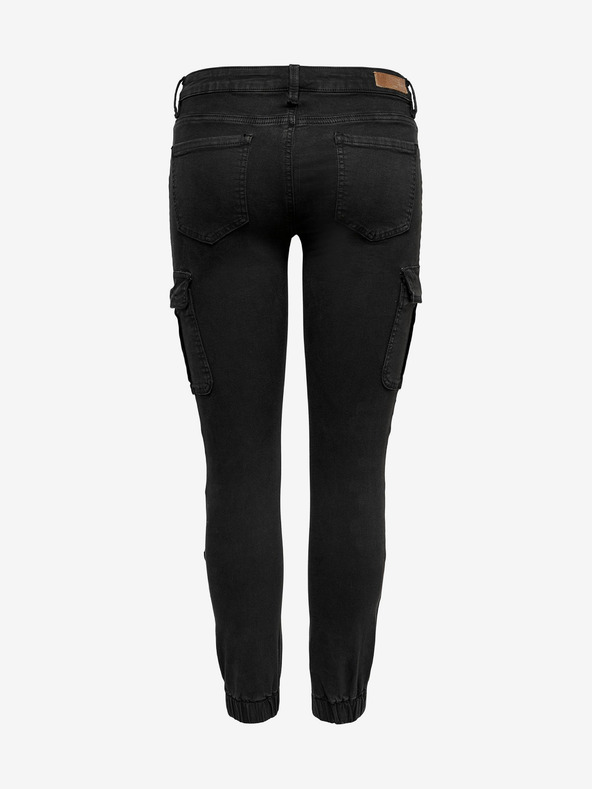 ONLY Čierne nohavice s vreckami ONLY Missouri