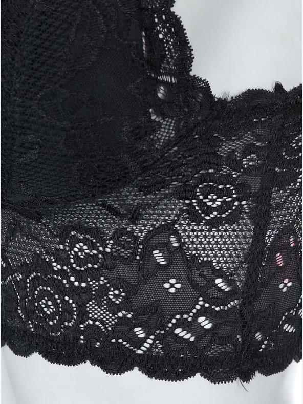 ONLY Čierna čipkovaná podprsenka ONLY Chloe