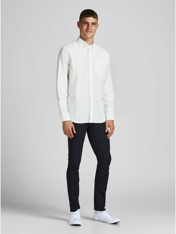 Jack & Jones Biela košeľa Jack & Jones Blubrook