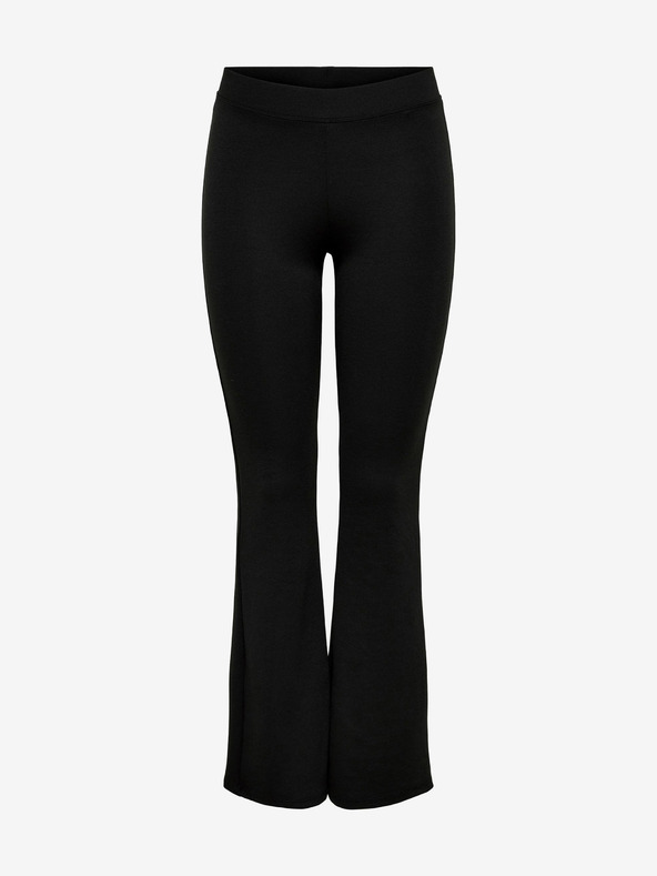 ONLY Čierne dámske nohavice s rozšíreným strihom ONLY Fever