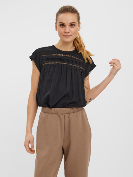 Vero Moda Čierna dámska blúzka VERO MODA Debbie