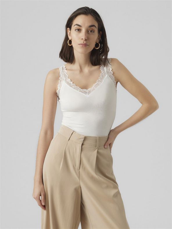 Vero Moda Biele dámske tielko Vero Moda Rosa