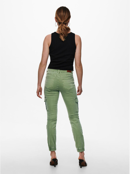 ONLY Svetlozelené skinny fit džínsy ONLY Missouri