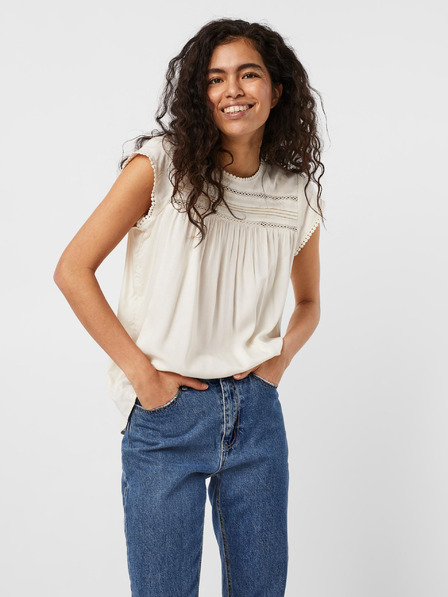 Vero Moda Krémová dámska blúzka VERO MODA Debbie