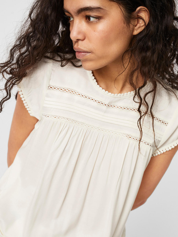 Vero Moda Krémová dámska blúzka VERO MODA Debbie