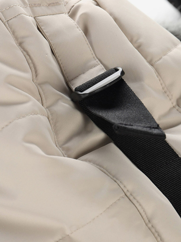 ALPINE PRO Čiernošedá dámska zimná prešívaná bunda ALPINE PRO EGYPA