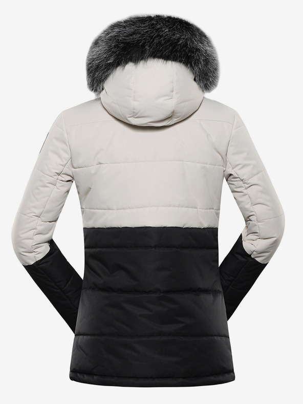ALPINE PRO Čiernošedá dámska zimná prešívaná bunda ALPINE PRO EGYPA