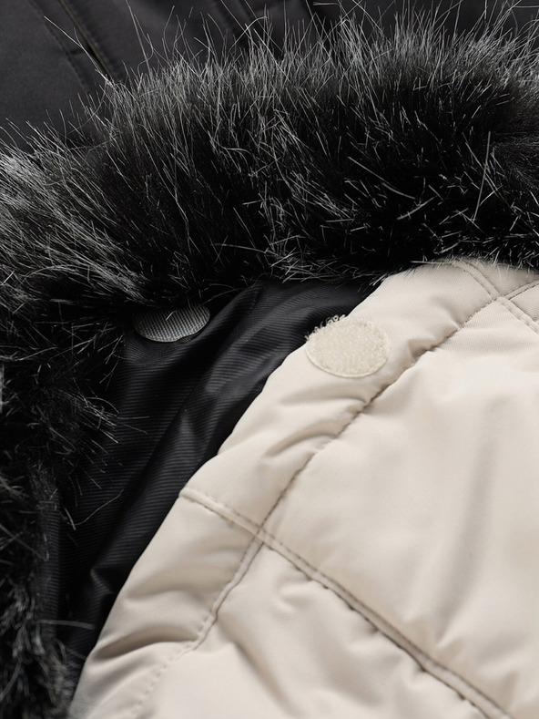 ALPINE PRO Čiernošedá dámska zimná prešívaná bunda ALPINE PRO EGYPA