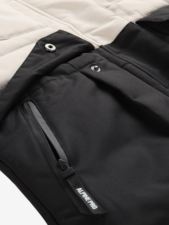 ALPINE PRO Čiernošedá dámska zimná prešívaná bunda ALPINE PRO EGYPA