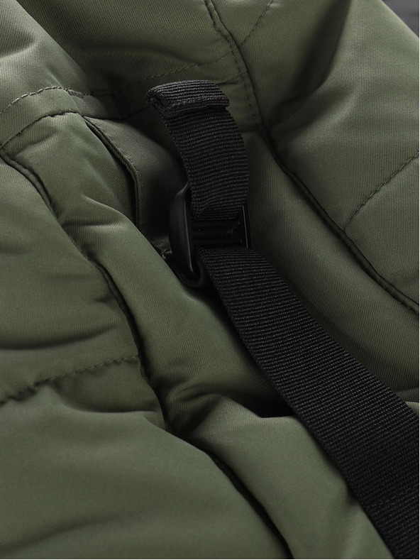 ALPINE PRO Čierno-zelená dámska zimná bunda ALPINE PRO EGYPA