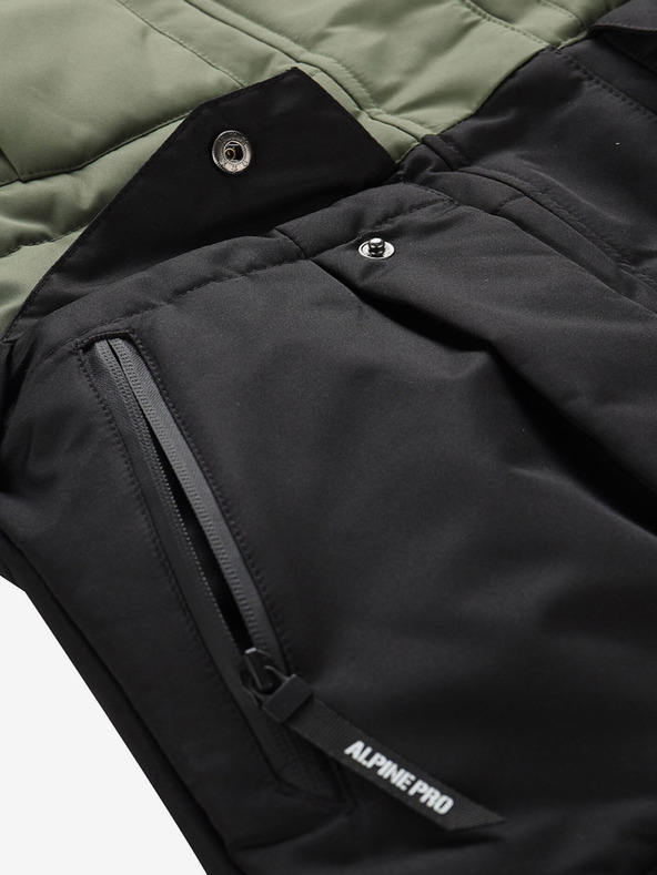 ALPINE PRO Čierno-zelená dámska zimná bunda ALPINE PRO EGYPA