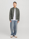 Jack & Jones Šedá pánska semišová bunda Jack & Jones