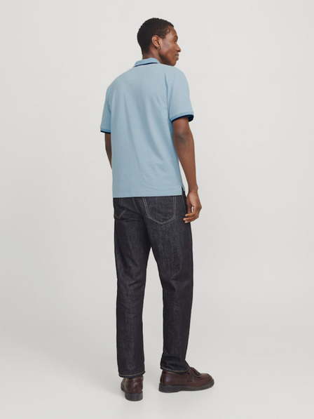 Jack & Jones Svetlomodré pánske polo tričko Jack & Jones