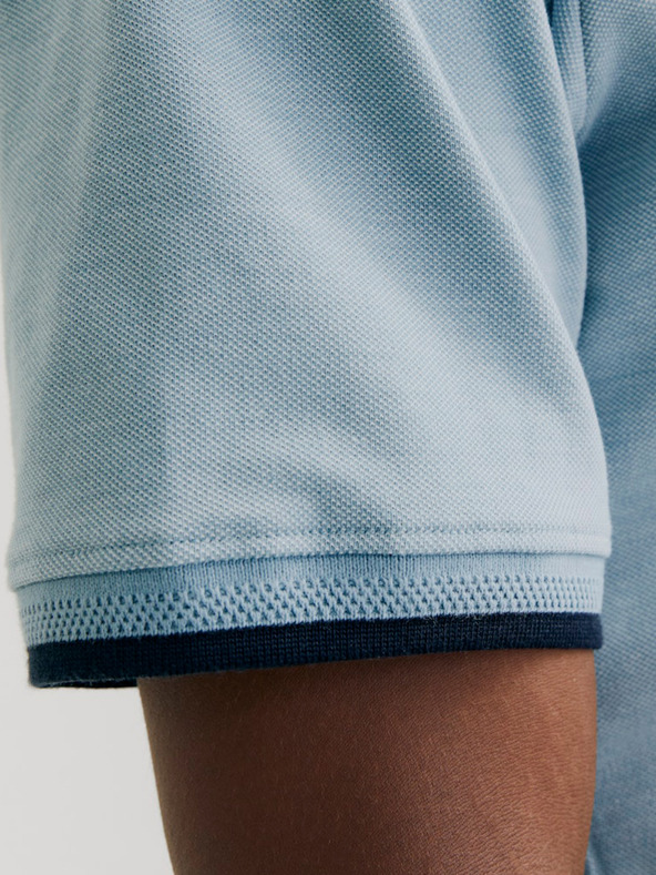 Jack & Jones Svetlomodré pánske polo tričko Jack & Jones