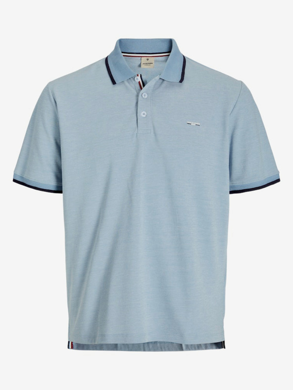 Jack & Jones Svetlomodré pánske polo tričko Jack & Jones
