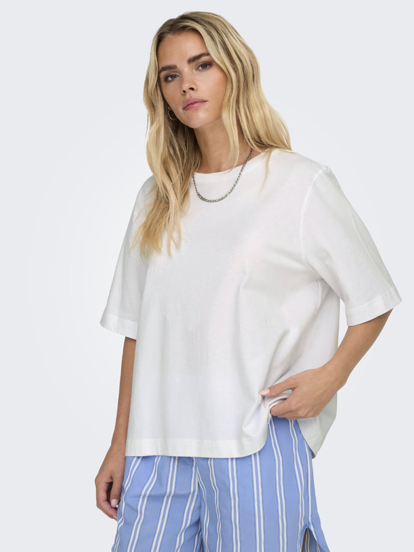 ONLY Biele dámske tričko ONLY Lina