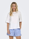 ONLY Biele dámske tričko ONLY Lina