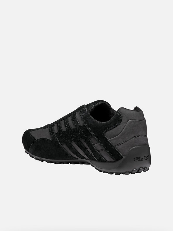 Geox Čierne pánske tenisky Geox Uomo Snake