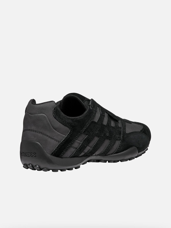 Geox Čierne pánske tenisky Geox Uomo Snake