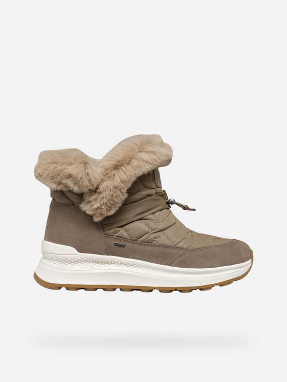 Geox Béžové dámske členkové topánky Geox Spherica Actif X2