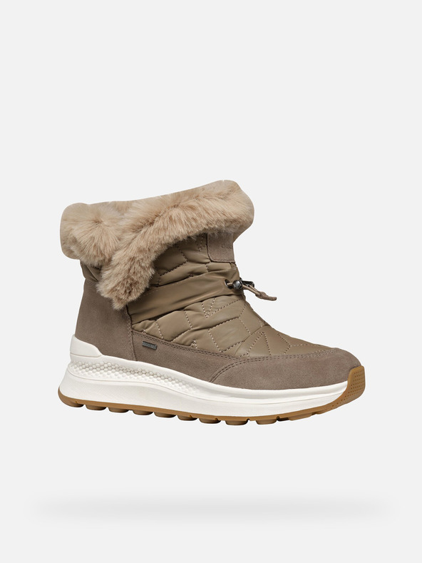 Geox Béžové dámske členkové topánky Geox Spherica Actif X2