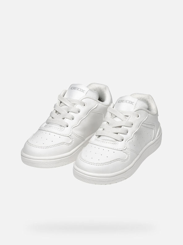 Geox Biele dievčenské tenisky Geox Washiba
