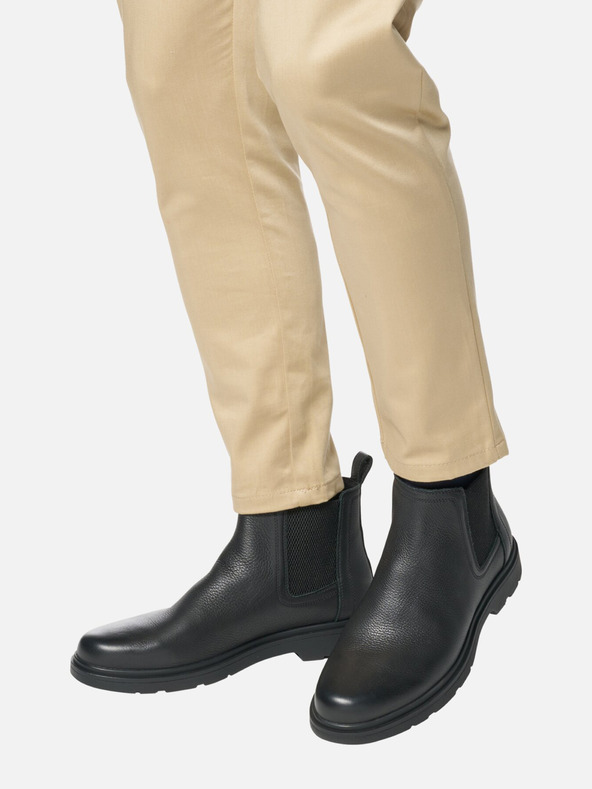 Geox Čierne pánske členkové topánky Geox Spherica EC1