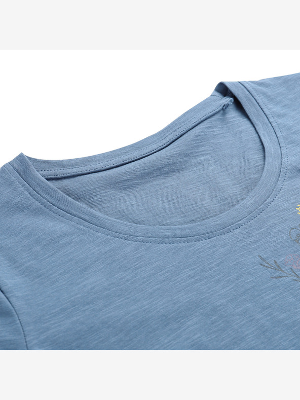 ALPINE PRO Dámske bavlnené tričko ALPINE PRO BOLENA 2 indigovo modrý variant pa