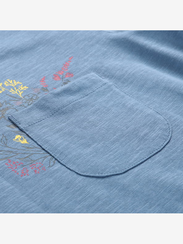 ALPINE PRO Dámske bavlnené tričko ALPINE PRO BOLENA 2 indigovo modrý variant pa