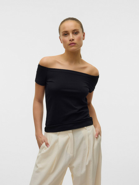 Vero Moda Čierne dámske tričko Vero Moda