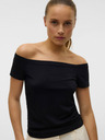 Vero Moda Čierne dámske tričko Vero Moda