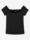 Vero Moda Čierne dámske tričko Vero Moda