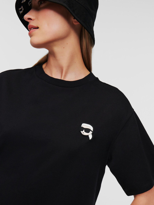 Karl Lagerfeld Čierne dámske šaty KARL LAGERFELD