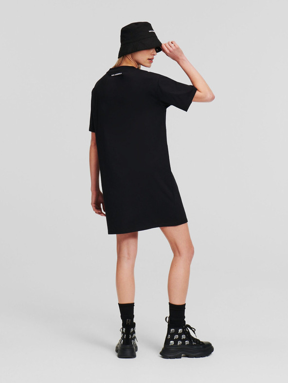 Karl Lagerfeld Čierne dámske šaty KARL LAGERFELD