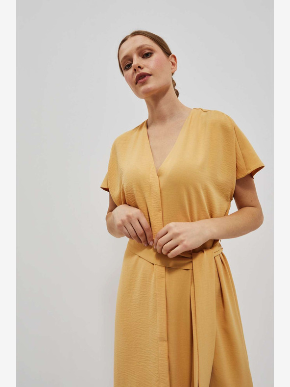 Moodo Žlté dlhé šaty Moodo