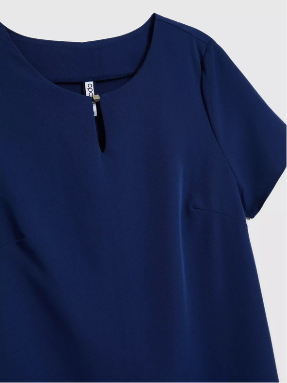 Moodo Tmavomodré šaty s dĺžkou po kolená Moodo