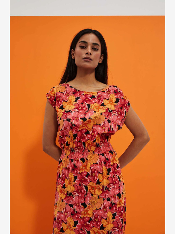 Moodo Moodo maxi šaty s kvetinovou potlačou