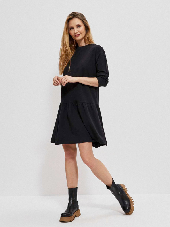 Moodo Čierne dámske šaty Moodo