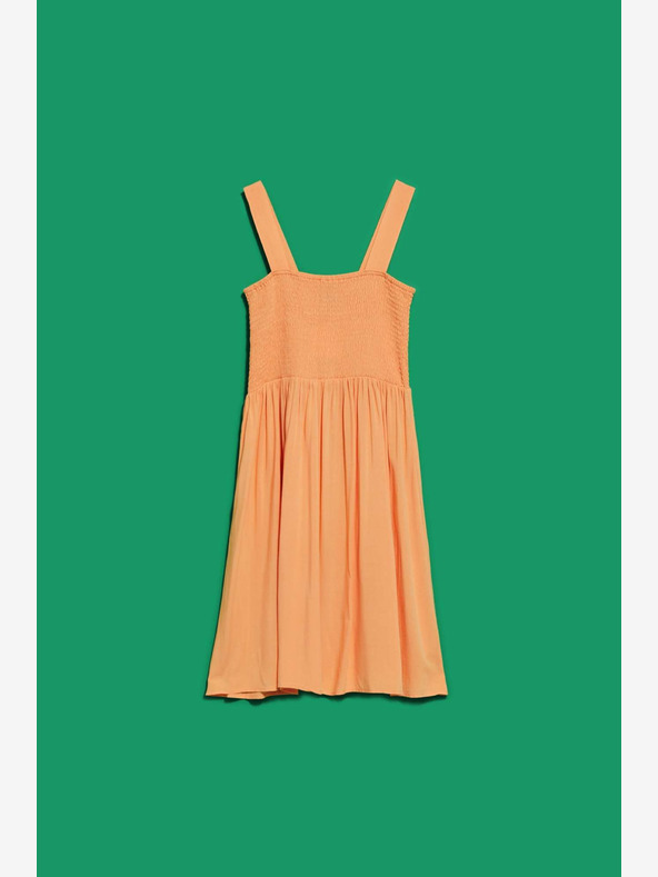 Moodo Oranžové šaty na ramienka Moodo