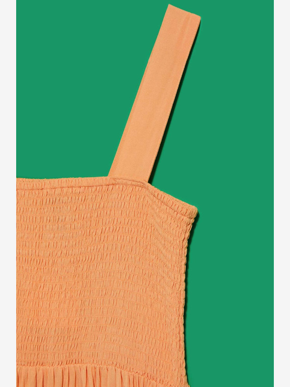 Moodo Oranžové šaty na ramienka Moodo