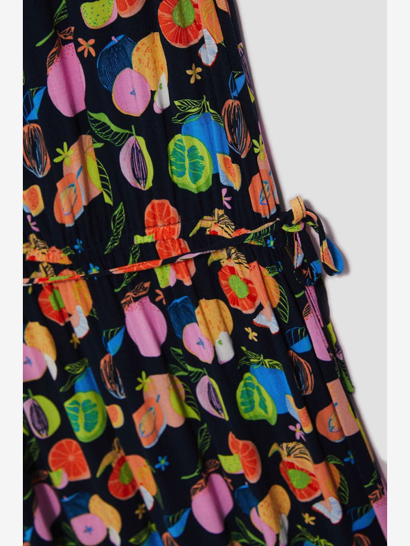 Moodo Tmavomodré vzorované šaty Moodo